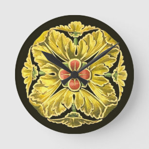 Horloge Ronde Rosette architecturale antique n° 3