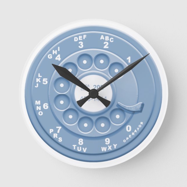 Horloge Ronde Rotary Faux-blu (Recto)