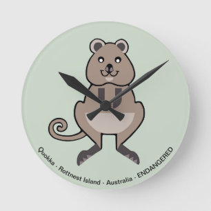 Horloge Ronde Rottnest Island - Joli et heureux QUOKKA -