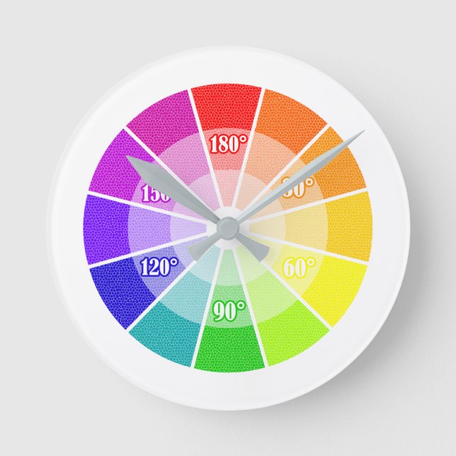 Horloge Ronde roue de couleur hsl (Recto)