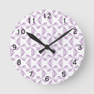 Horloge Ronde Roues pourpres