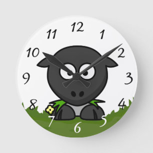 Horloge Ronde Round Sheep