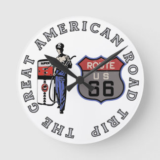 Horloge Ronde Route 66    