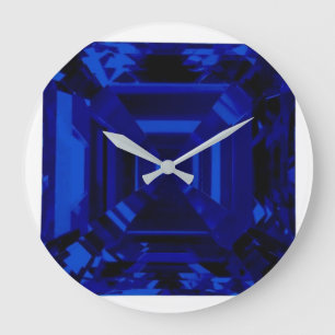 Horloge Ronde Royal Bleu Rectangulaire Sapphire Bleu Grande horl