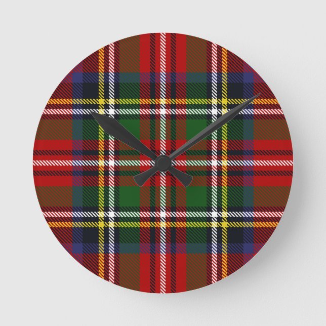 Horloge Ronde Royal Stewart Tartan (Recto)