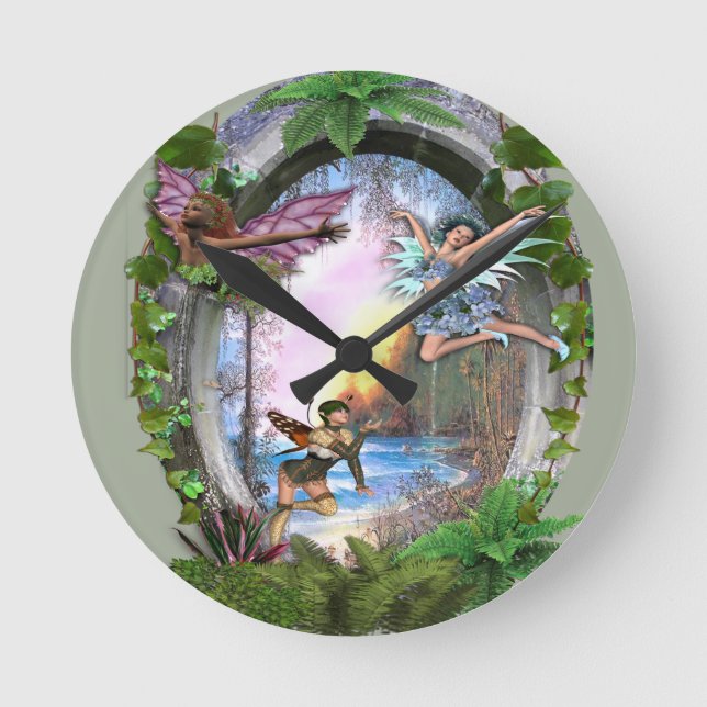 Horloge Ronde Royaume des fées (Recto)