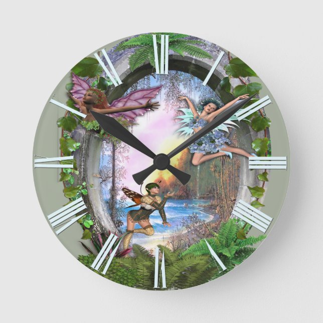 Horloge Ronde Royaume des fées (Recto)