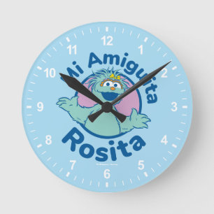 Horloge Ronde Rue Sésame   Mi Amiguita Rosita