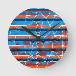 Horloge Ronde Rustic Peeling