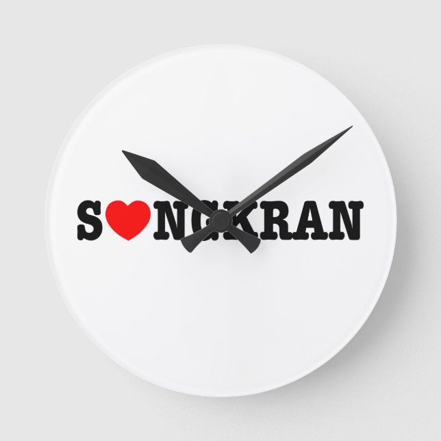 Horloge Ronde S NGN KRAN ~ Coeur (Amour) Songkran (Recto)
