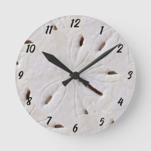 Horloge Ronde Sable Dollar Beach Seashells Shell Beach Decor