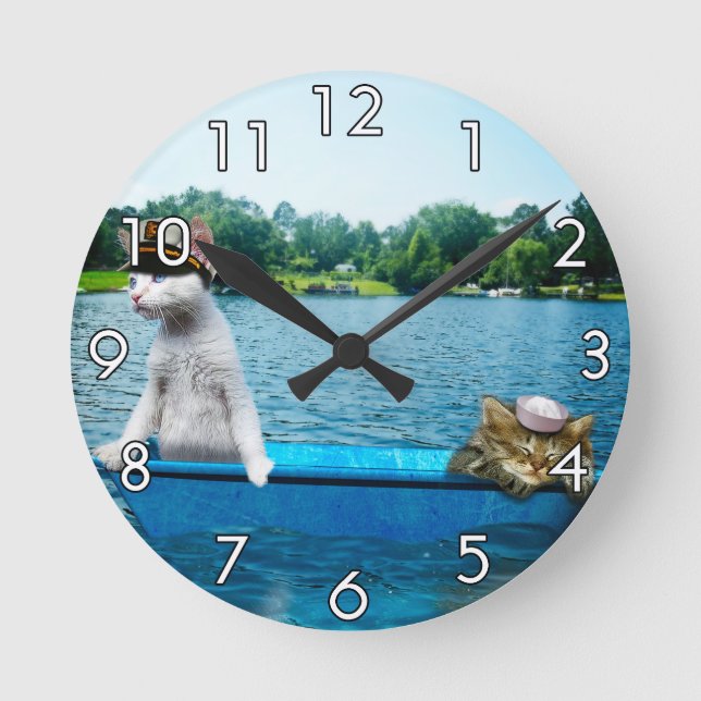 Horloge Ronde Sailor Cats (Recto)