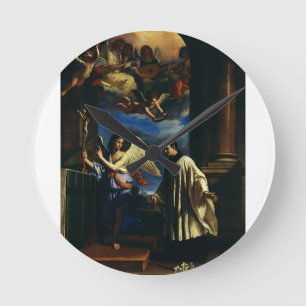 Horloge Ronde Saint Aloysius Gonzaga Patron des étudiants Beaux-