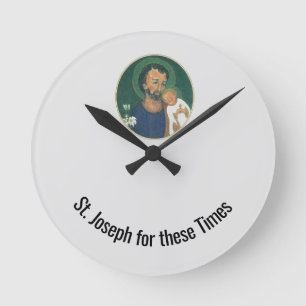 Horloge Ronde Saint Joseph pour ces temps