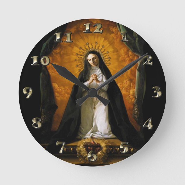 Horloge Ronde Saint-Margaret Mary Alacoque Heart - Giaquinto (Recto)