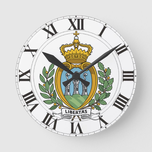 Horloge Ronde Saint-Marin Coat of Arms (Recto)