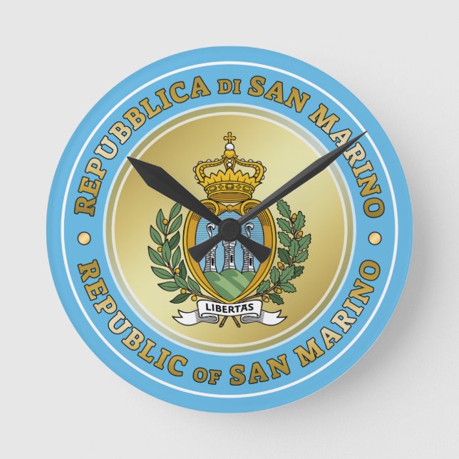 Horloge Ronde Saint-Marin Coat of Arms (Recto)