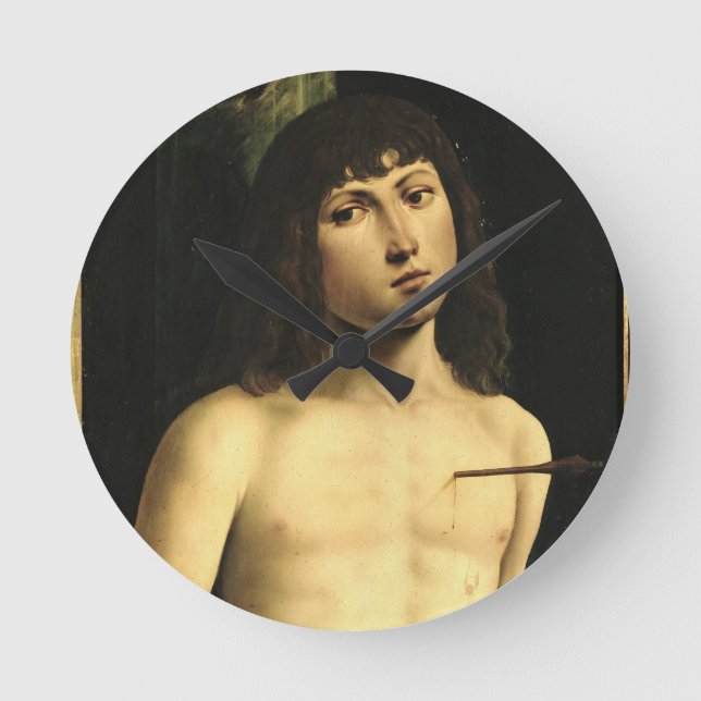 Horloge Ronde Saint SebastiAn, c.1490s (tempera sur le panneau) (Recto)