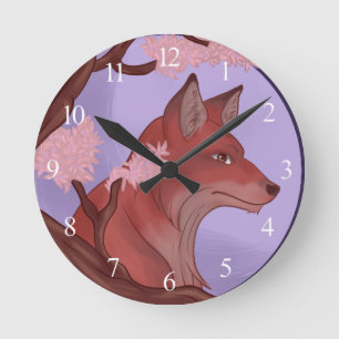 Horloge Ronde Sakura Fox