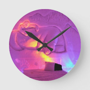 Horloge Ronde Salle d'ours polaire à l'Hôtel de Glace, Québec, C