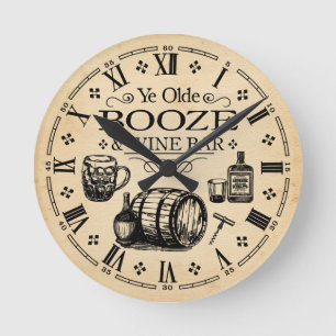 Horloge Ronde Salle vintage Bar