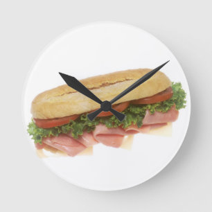 Horloge Ronde Sandwich à épicerie