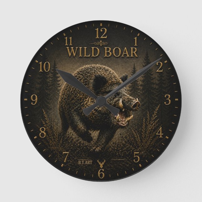 Horloge Ronde Sanglier (Recto)