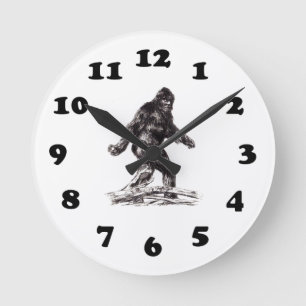 Horloge Ronde Sasquatch Bigfoot