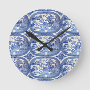 Horloge Ronde Saule bleu Tim - accent parfait pour des cuisines