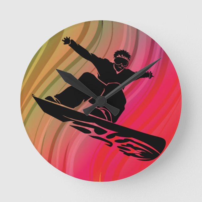 Horloge Ronde Saut à neige (Recto)