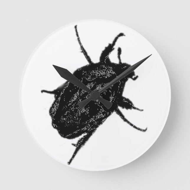 Horloge Ronde Scarab Beetle (Recto)