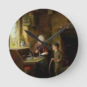 Horloge Ronde Scellant une lettre, 1890 (huile sur le panneau)