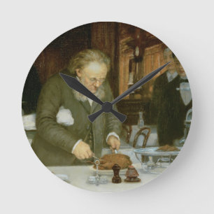 Horloge Ronde Scène au restaurant d'Argent de visite de La