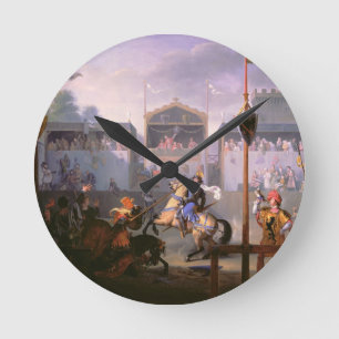 Horloge Ronde Scène d'un tournoi pendant le 14ème siècle, 1