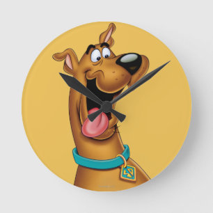 Horloge Ronde Scooby Doo Visage Excité