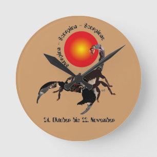 Horloge Ronde Scorpion