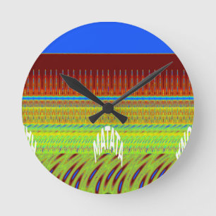 Horloge Ronde Seamless Have a Nice