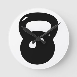Horloge Ronde Séance d'entraînement de Kettlebell
