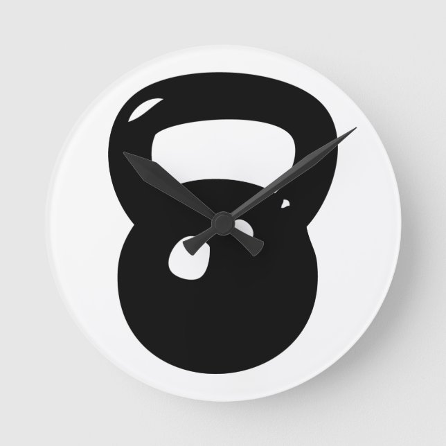 Horloge Ronde Séance d'entraînement de Kettlebell (Recto)