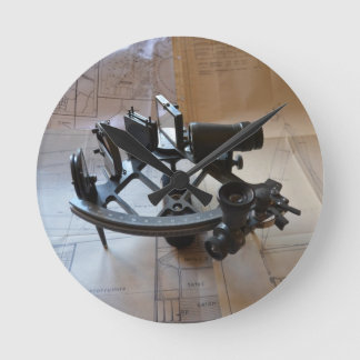 Horloge Ronde Sextant Antique