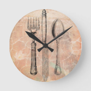Horloge Ronde shabby chic cutlery