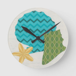 Horloge Ronde Shell Motifs II