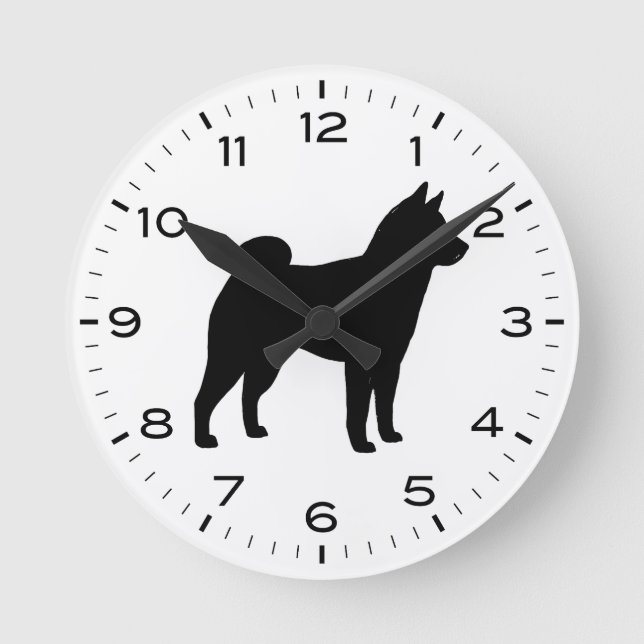 Horloge Ronde Shiba Inu (Recto)