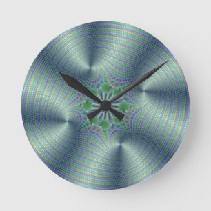 Horloge Ronde Shimmerine - Art Fractal