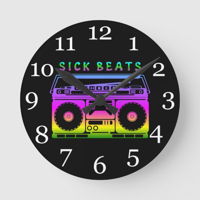 Horloge Ronde Sick Beats 80 (Recto)