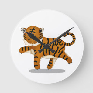 Horloge Ronde SIGNE D'Astrologie Zodiac Tigre Migné Chinois