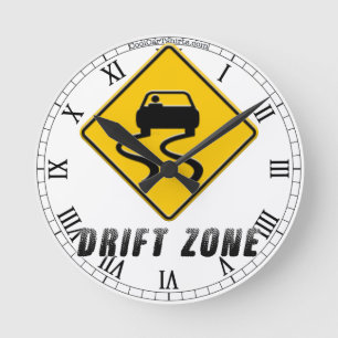 Horloge Ronde Signe de zone de dérive