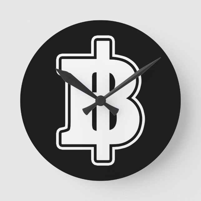 Horloge Ronde SIGNER BLANC BAHT ฿ devises thaïlandaises ฿ (Recto)