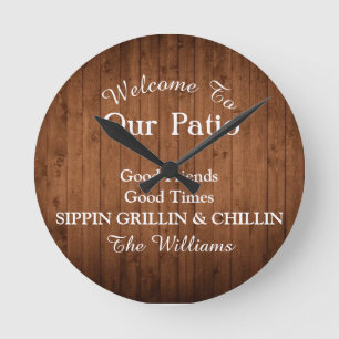 Horloge Ronde Signes de patios