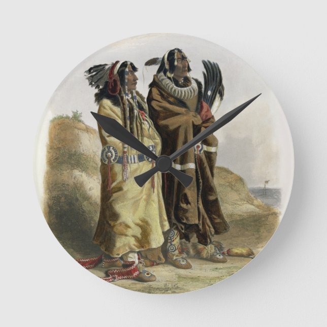 Horloge Ronde Sih-Chida et Mahchsi-Karehde, Indiens de Mandan, (Recto)